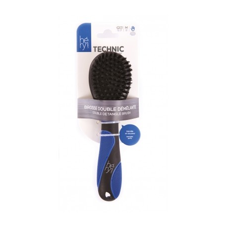 Brosse double démélante M pour chien et chat HERY