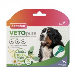 PIPETTES ANTIPARASITAIRES pour chien de + de 30 kg VETOPURE BEAPHAR