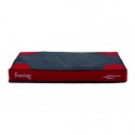 Coussin à mémoire de forme rouge pour chiens FREEDOG