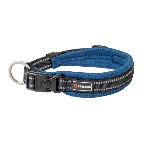 COLLIER REFLECHISSANT pour chien SHIVA bleu marine FREEDOG-DOGFRENCHTOUCH