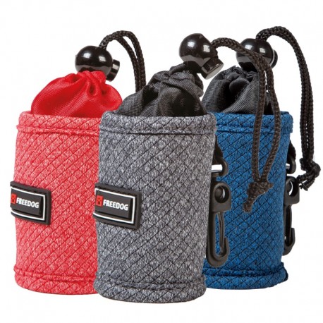 DISTRIBUTEUR SACHETS RAMASSE CROTTES pour chien SHIVA couleur rouge FREEDOG-DOGFRENCHTOUCH