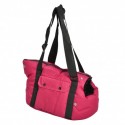 Sac de transport transformable pour chien couleur framboise MOELLEUX BOBBY