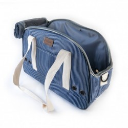 SAC DE TRANSPORT pour chien couleur bleu TENNIS BOBBY - DOGFRENCHTOUCH