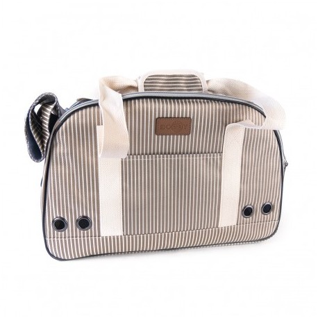 Sac de transport pour chien couleur beige TENNIS BOBBY