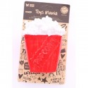 Jouet Pop-Corn Latex rouge pour chien MARTIN SELLIER