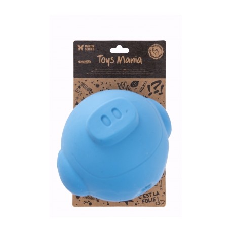 Jouet cochon latex Bleu GM pour chien MARTIN SELLIER