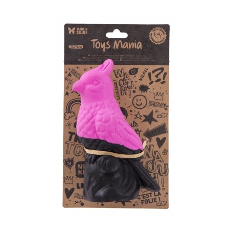 Jouet latex Collection Oiseaux Toucan rose/noir pour chien MARTIN SELLIER