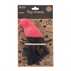Jouet latex Collection Oiseaux Toucan rose/noir pour chien MARTIN SELLIER