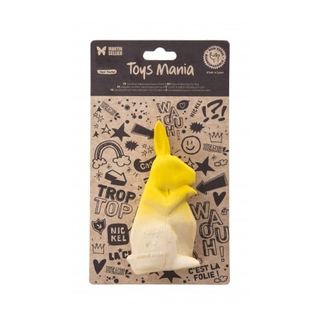 Jouet Collection Origami LAPIN jaune pour chien MARTIN SELLIER
