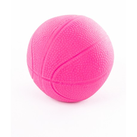 Balle de basket en latex rose pour chien MARTIN SELLIER