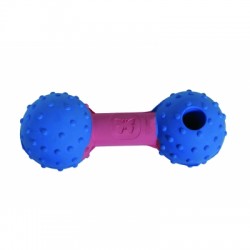Jouet RUBB'N'TREATS Haltère spécial friandise 10,5 cm pour chien RUBB'N'ROLL