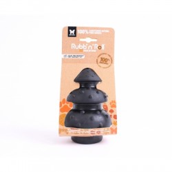 JOUET pour chien RUBB'N'BLACK CIRCUS noir très résistant 15 cm RUBB'N'ROLL