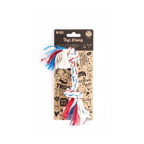 Jouet pour chien corde tricolore 16 cm MARTIN SELLIER