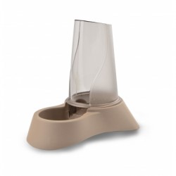 DISTRIBUTEUR 2 EN 1 pour chien chat eau ou croquettes couleur taupe MARTIN SELLIER-DOGFRENCHTOUCH