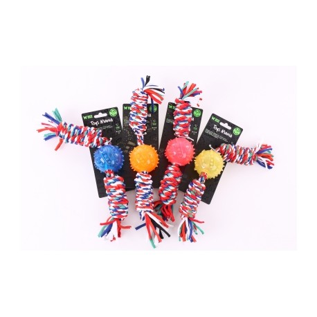 JOUETS pour petit chien et chiot LOT DE 4 CORDES + BALLE MARTIN SELLIER-DOGFRENCHTOUCH