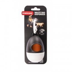 DISTRIBUTEUR SACS A DEJECTIONS CANINES noir et blanc MARTIN SELLIER-DOGFRENCHTOUCH