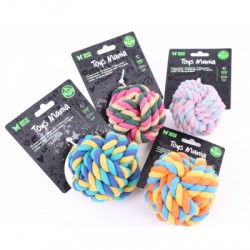 JOUETS pour chien LOT DE 4 BALLES coton 7CM MARTIN SELLIER-DOGFRENCHTOUCH