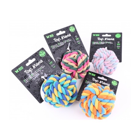 JOUETS pour chien LOT DE 4 BALLES coton 7CM MARTIN SELLIER-DOGFRENCHTOUCH