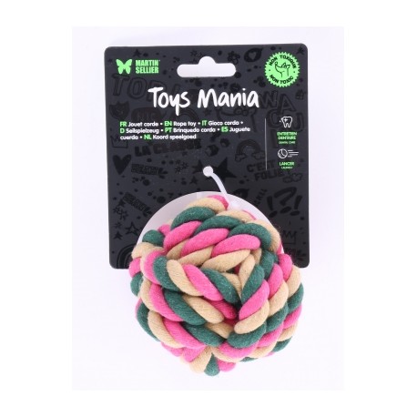 JOUETS pour chien LOT DE 4 BALLES coton 7CM MARTIN SELLIER-DOGFRENCHTOUCH