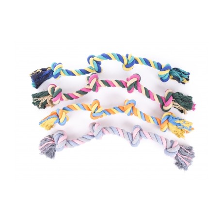 JOUET pour chien LOT DE 4 CORDES 4 noeuds 65CM MARTIN SELLIER-DOGFRENCHTOUCH