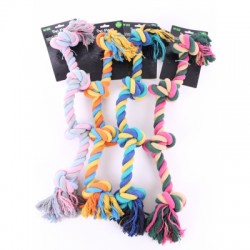 JOUET pour chien LOT DE 4 CORDES 4 noeuds 65CM MARTIN SELLIER-DOGFRENCHTOUCH