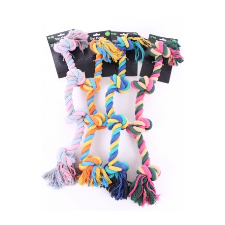 JOUET pour chien LOT DE 4 CORDES 4 noeuds 65CM MARTIN SELLIER-DOGFRENCHTOUCH