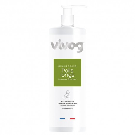 Shampooing professionnel pour chien - Poils longs - Antistatique - Vivog