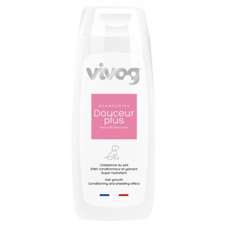Shampooing professionnel pour chien Douceur Plus, Croissance du poil Vivog