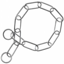 COLLIER DRESSAGE pour chien chaine inox VIVOG-DOGFRENCHTOUCH