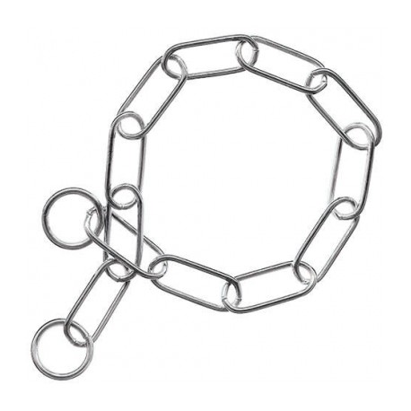 COLLIER DRESSAGE pour chien chaine inox VIVOG-DOGFRENCHTOUCH