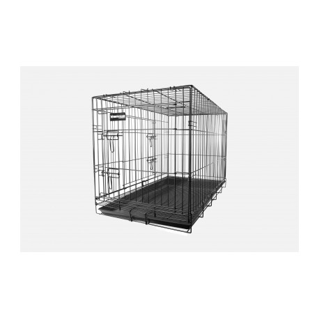 Cage de transport pliante longueur 47,5cm  pour chien en métal VIVOG