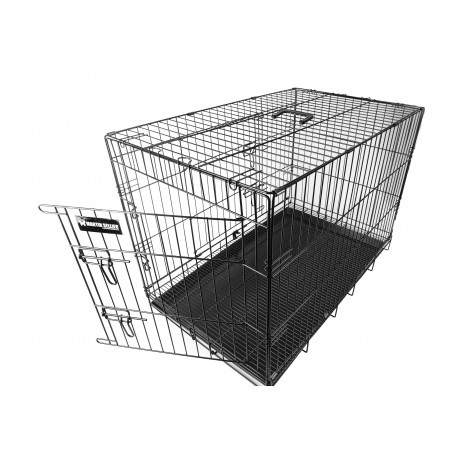 Cage de transport pliante pour chien en métal VIVOG