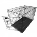 Cage de transport pliante pour chien en métal VIVOG