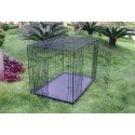 CAGE DE TRANSPORT pour chien pliante longueur 124cm en métal VIVOG-DOGFRENCHTOUCH