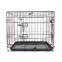 Cage de transport pliante longueur 62cm  pour chien en métal VIVOG