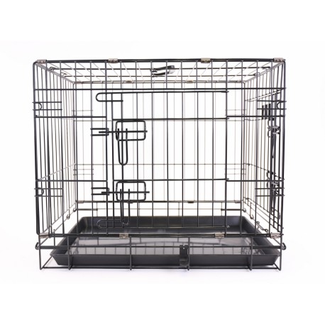 Cage de transport pliante longueur 62cm  pour chien en métal VIVOG