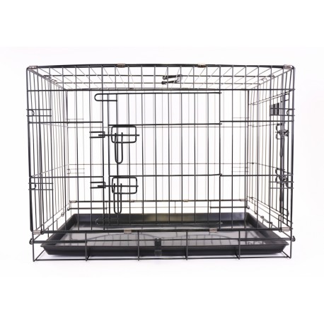 Cage de transport pliante pour chien en métal VIVOG