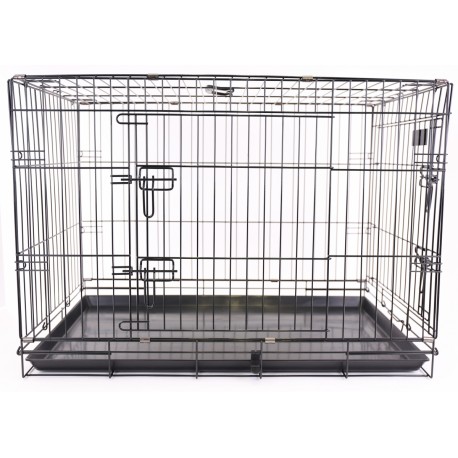 Cage de transport pliante longueur 93cm  pour chien en métal VIVOG