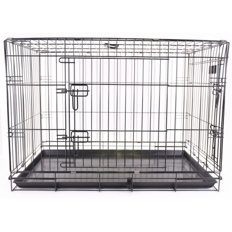 Cage de transport pliante pour chien en métal VIVOG