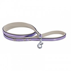 Laisse pour chien PEARLY couleur Parme VIVOG
