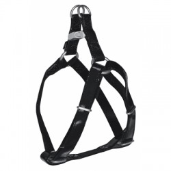 Harnais pour chien Rock'n Roll noir verni VIVOG