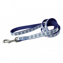 Laisse pour chien Meadow bleu nylon VIVOG