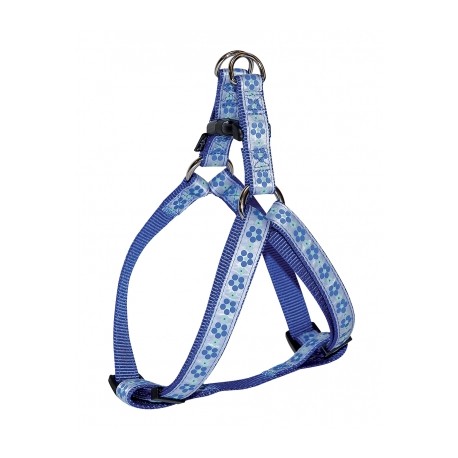 Harnais pour chien Meadow bleu nylon réglable VIVOG