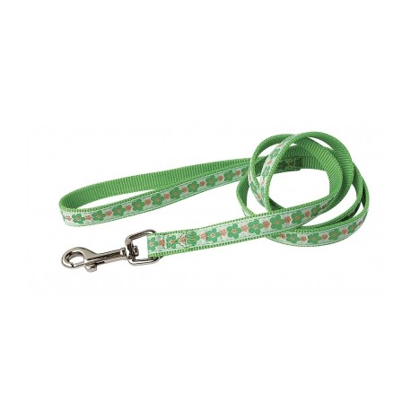 Laisse pour chien Meadow vert nylon VIVOG