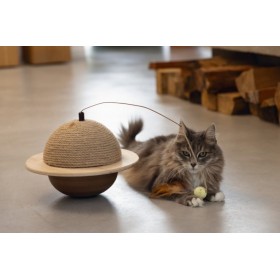 GRIFFOIR pour chat BOULE A BASCULE en sisal WIGGLY DESIGNED BY LOTTE-DOGFRENCHTOUCH