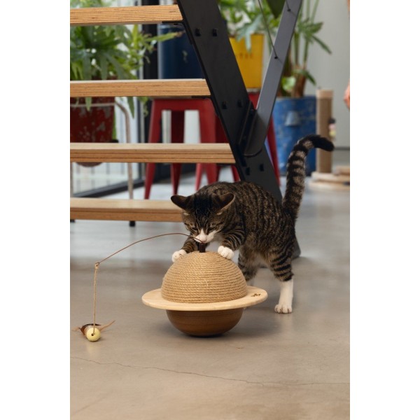 Boule à bascule en sisal pour chat WIGGLY DESIGNED BY LOTTE