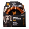 CABLE D'ATTACHE pour MOYEN et GRAND CHIEN en métal avec ressort MARTIN SELLIER - DOGFRENCHTOUCH