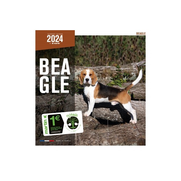 Calendrier chien 2023-2024 Beagle MARTIN SELLIER