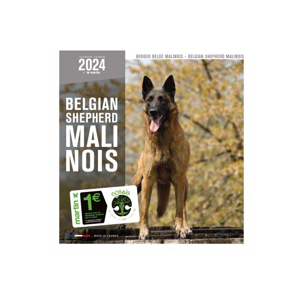 Calendrier chien 2023-2024 Berger Belge Malinois MARTIN SELLIER