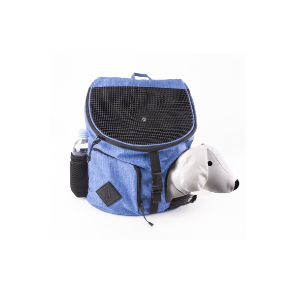 SAC A DOS pour chien et chat collection CROISETTE couleur bleu MARTIN SELLIER-DOGFRENCHTOUCH